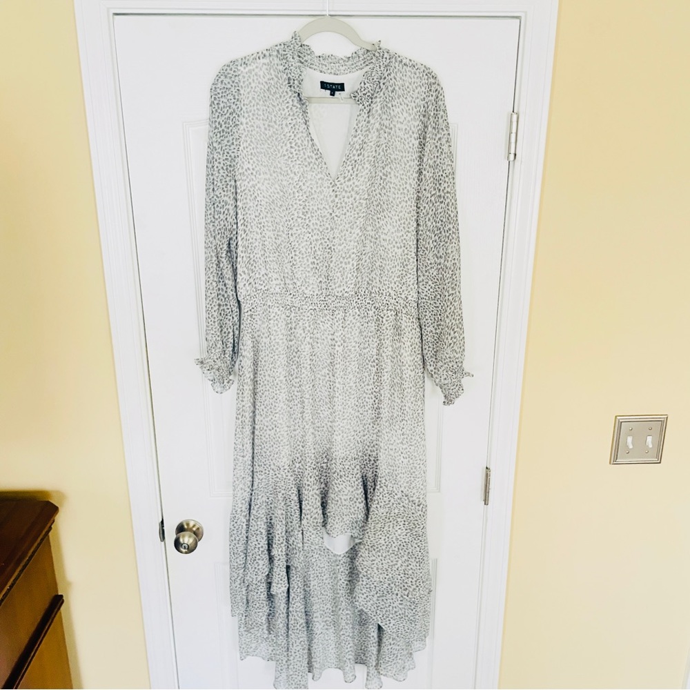 1. STATE Serene Long Sleeve High Low Dress Size Large